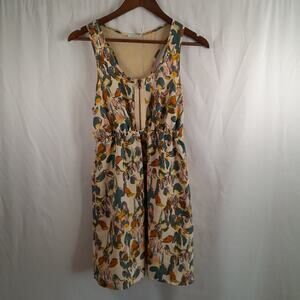 Kimchi Blue Floral Watercolor Print Dress Back Lace Detail Women S Anthropologie